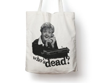 Katoenen draagtas Jessica Fletcher Who's Dead cadeau