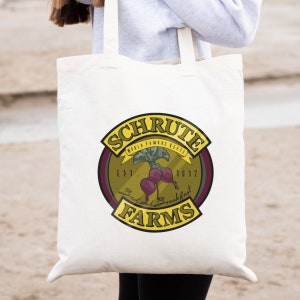 Schrute Farms The Office TV Show Cotton Tote Bag Gift