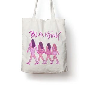Blk Pink Kpop Baumwolle Tragetasche Geschenk