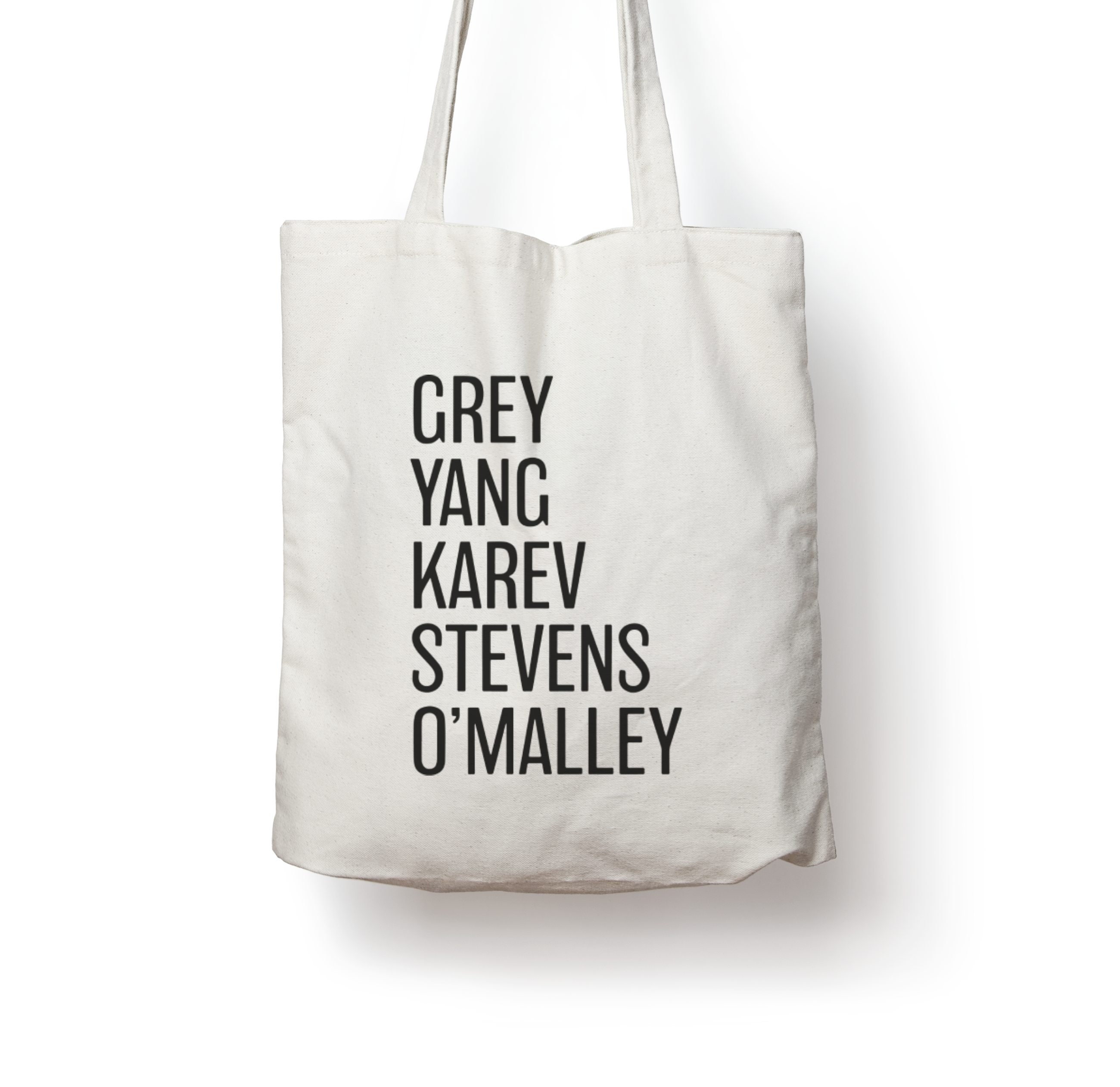 Grey's Anatomy Cast TV show Cotton Totebag Gift