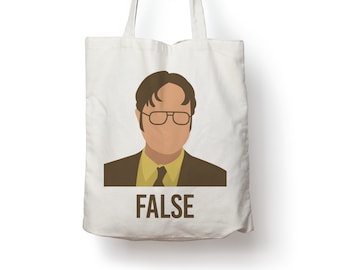 Dwight Schrute False The Office TV-Show Baumwolltasche Geschenk