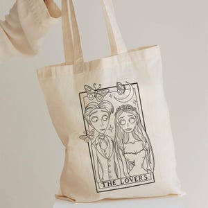 The Lovers, lecteur de cartes de tarot Booklovers, cadeau drôle avec sac fourre-tout en coton