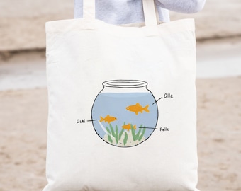 Simon Goldfish Young Royals TV-show katoenen draagtas cadeau