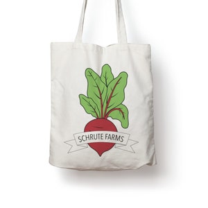 Schrute Farms The Office TV Show Cotton Tote Bag Gift