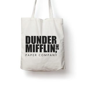 Dunder Mifflin Inc The Office TV Show Cotton Tote Bag Gift