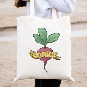 Schrute Farms The Office TV Show Cotton Tote Bag Gift