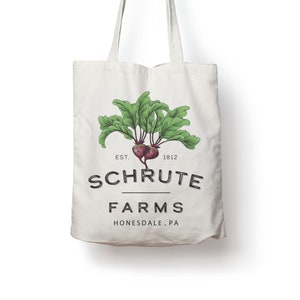 Schrute Farms The Office TV Show Cotton Tote Bag Gift