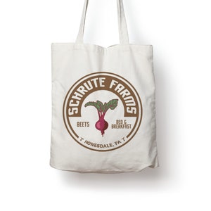 Schrute Farms The Office TV Show Cotton Tote Bag Gift