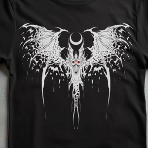 Bat T-Shirt | Gothic clothes | Dark Academia Aesthetic | Dark Cottagecore Clothing | Creepy Spooky | Cute Cute Goth | Witchy Apparel