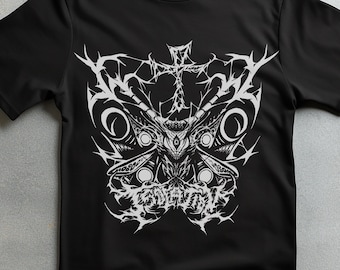 Gothic Moth T-Shirt | Unisex Punk Alt Clothing