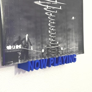 Now Playing Vinyl Record Holder with Mounting Guide: Showcase Your Tunes in Style! Wall Mounted