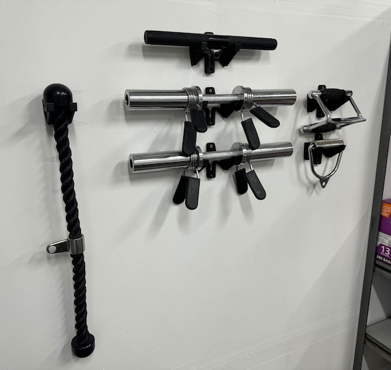Exercise Equipment Hook, 3D Printed, Wall Hook, Barbell Hook