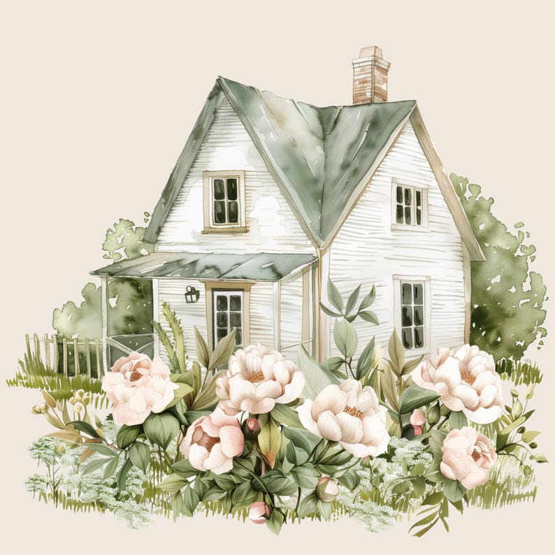 Watercolor Farm Animal Clipart | Rustic Barnyard Animals PNG | Pastel ...
