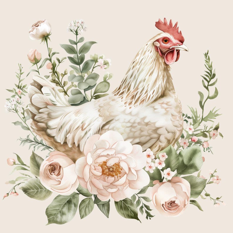 Watercolor Farm Animal Clipart | Rustic Barnyard Animals PNG | Pastel ...
