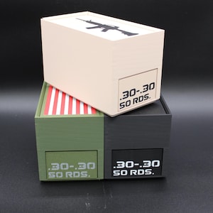 30-30 - Stackable 3D Printed Ammo Storage Box for Ammo Organization and Easy Access