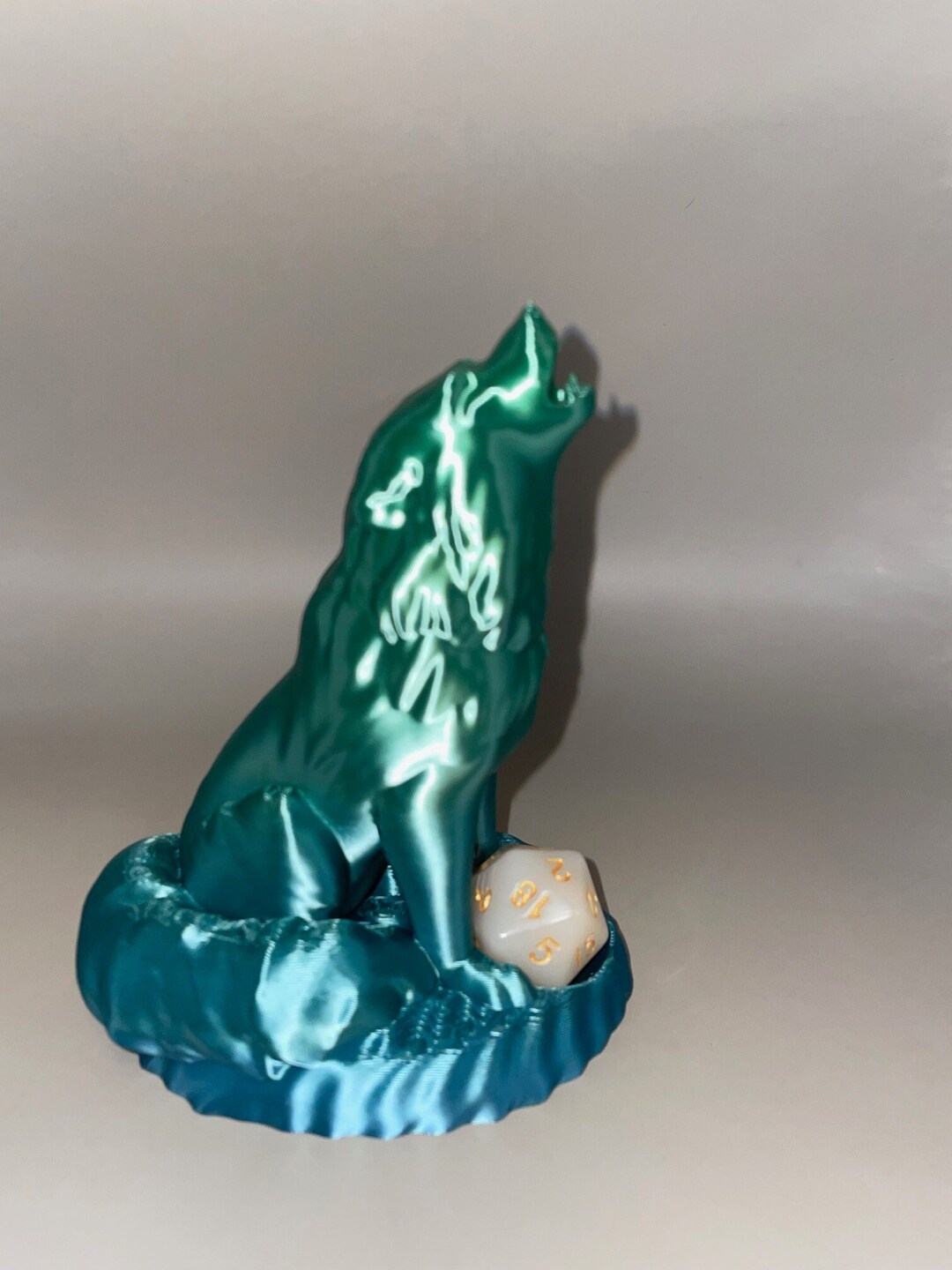 Wolf Dice Guardian - 3D Printed - Dice Tray - Wolf Lover - Collection