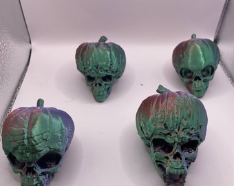 Spöklik pumpaskalle: Halloween-heminredningsprydnad