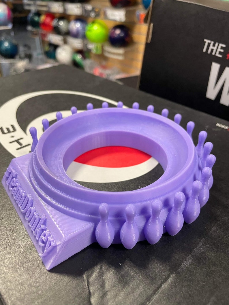 Bowling Ball Cup - 3D Printed - Storage - Sports - Display - Personalized Gift - Great for Bowlers - perfect for teams - Unique image 5
