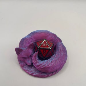 Fox Dice Guardian 3D Printed, Fox Dice Holder, Fox Dice Tray, Fox Lover Gift, Game Accessories