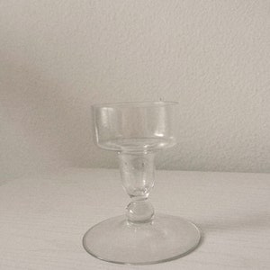 Vintage Glass Candle Holder