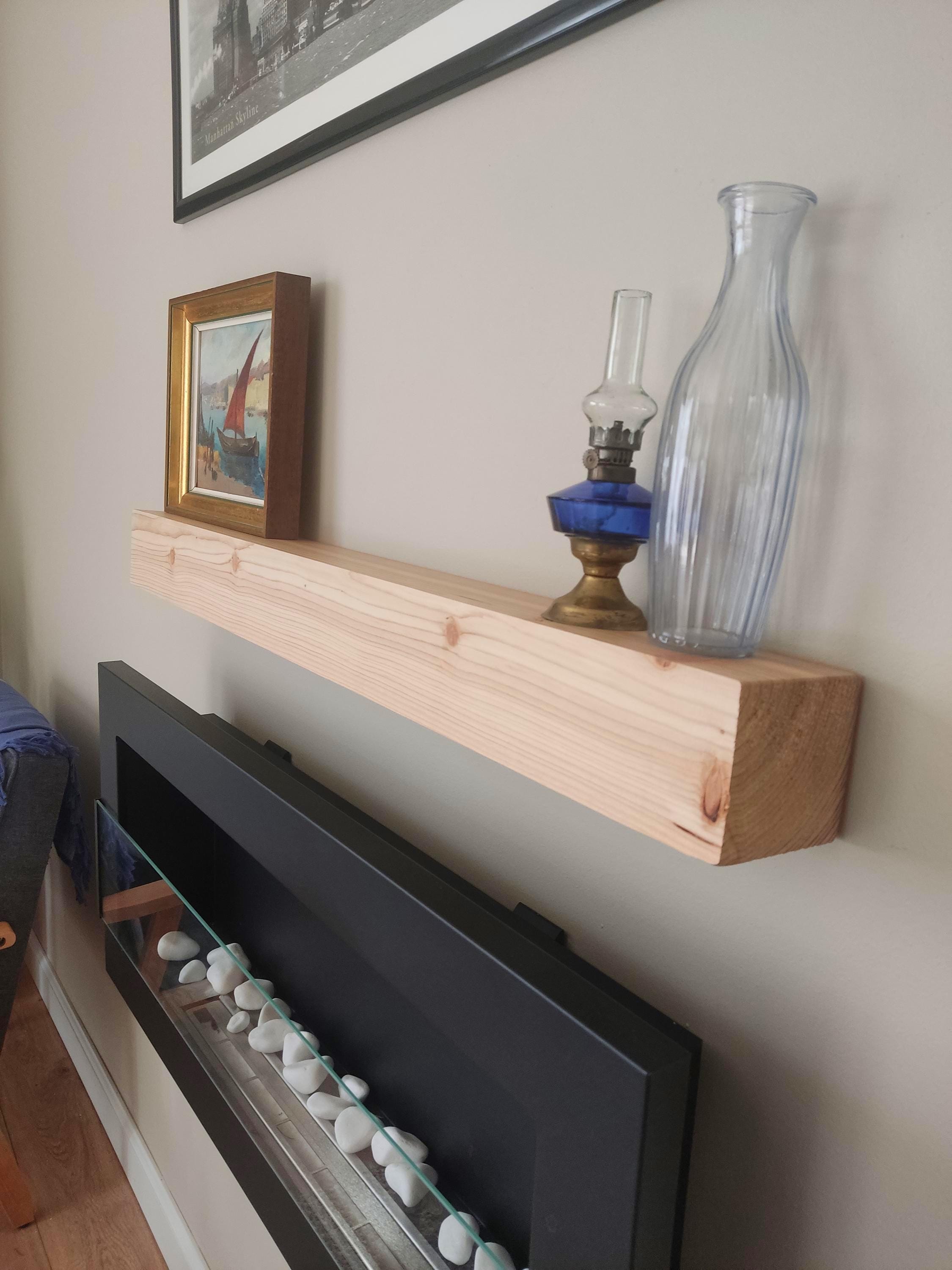 Rustic Mantel, Floating Shelf, Custom Mantle, Distressed Mantel