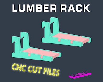 CNC Lumber Rack French Cleat Files Download Parametric Design Configurable to Fit Your Setup Fusion 360 step ai eps dxf svg file