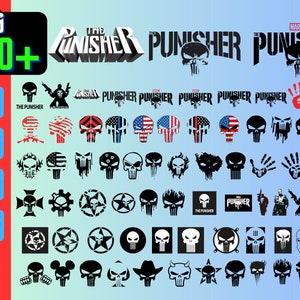 Punisher Svg bundle- PNG-SVG-DXF