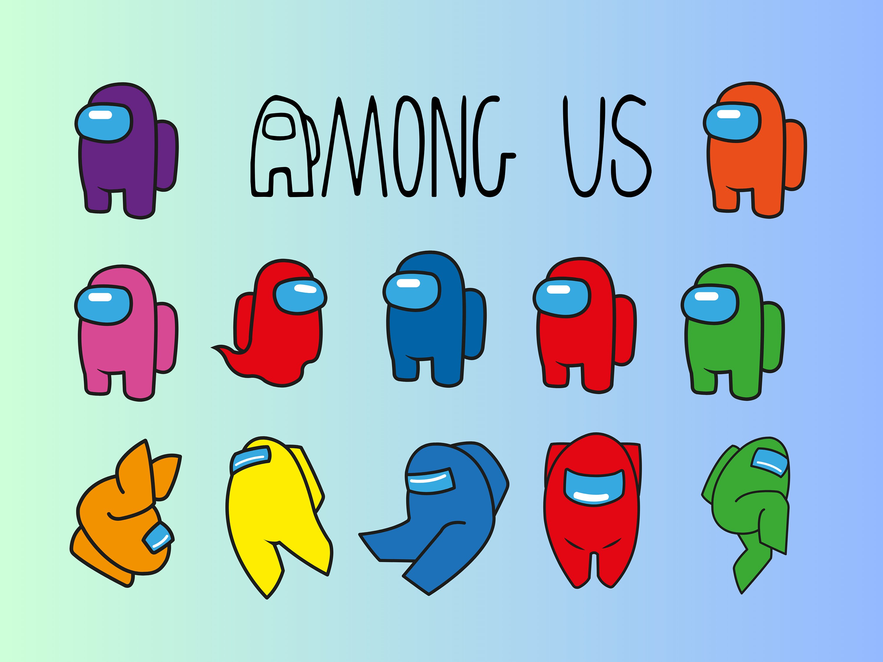 Among Us Svg Orange Sus - Among us - Svg, Instant Download - Doranstars -  DoranStars