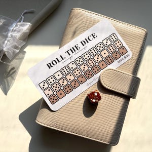 Roll the Dice Cash Envelope Savings Challenge | A6 Savings Challenge | A6 Cash Budget Binder | Cash Envelope System