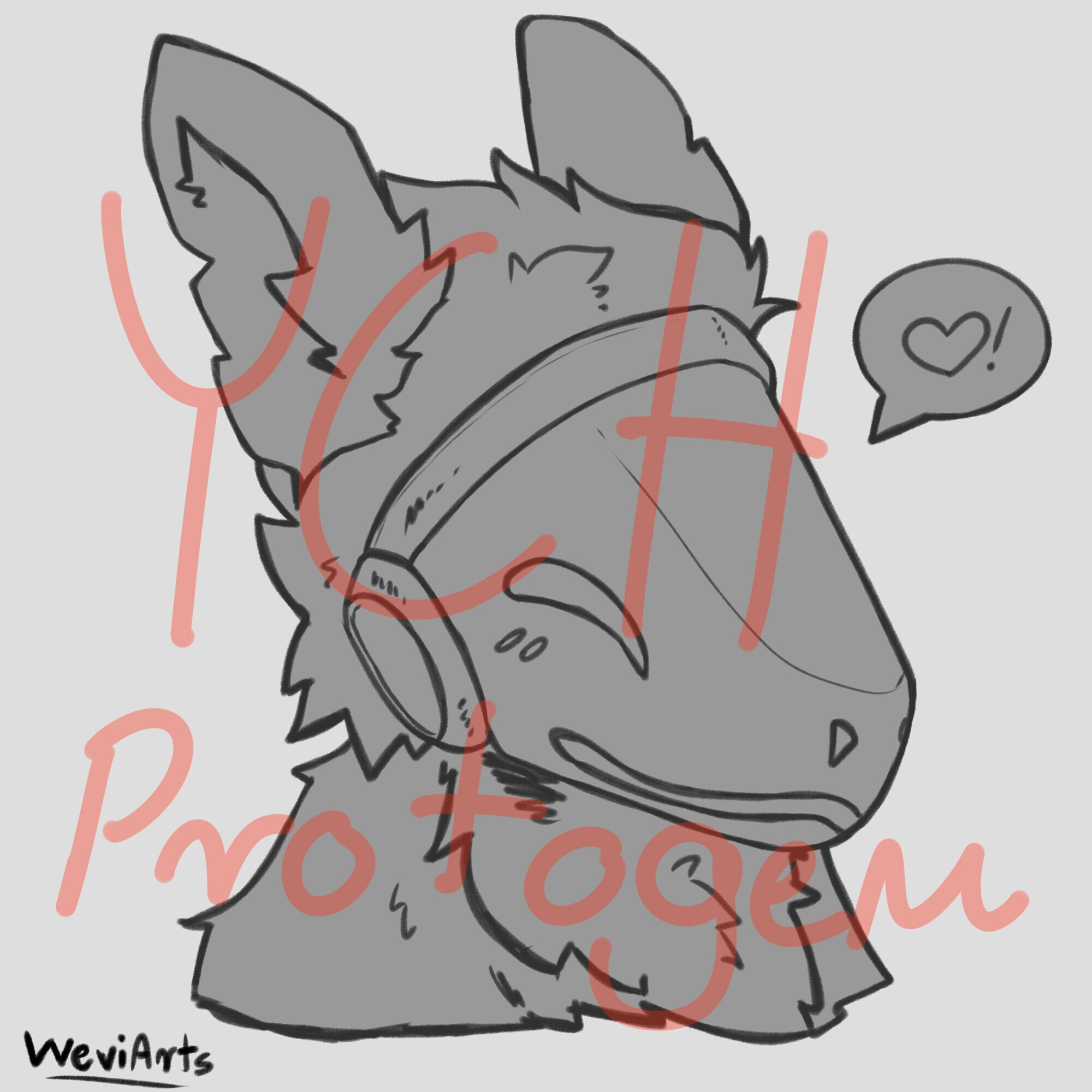 Protogen head - YCH.Commishes