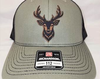 Chapeau Richardson avec écusson en cuir Deer Life