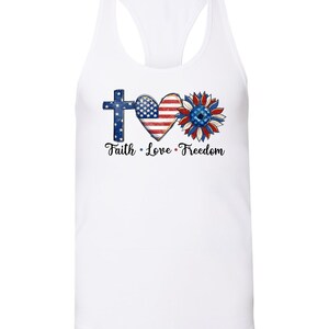 Faith Love Freedom Women&#39;s Racerback Tank Top
