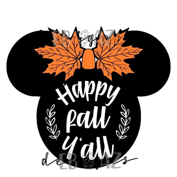 Fall Y'all Minnie Mouse svg