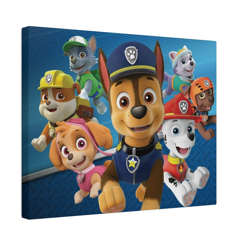 Paw Patrol Canvas Etsy