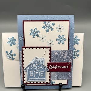 Karte, Grußkarte, Geschenkkarte, Stampin up, Winterkarte, Schneeflockenkarte
