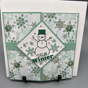 Karte, Grußkarte, Geschenkkarte, Stampin up, Weihnachtskarte, Winterkarte, Aufstellkarte