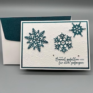 Karte, Grußkarte, Geschenkkarte, Stampin up, Winterkarte, Schneeflockenkarte
