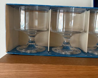 ヴィンテージ イッタラ カレリア カクテル グラス – 6 個セット – Tapio Wirkkala ミッドセンチュリー スカンジナビア ガラス製品 オリジナルパッケージ入り