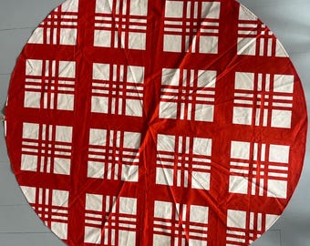 Vintage Marimekko 'Ristikko' Table Cloth by Kerstin Ratia | Mid-Century Modern Scandinavian Design