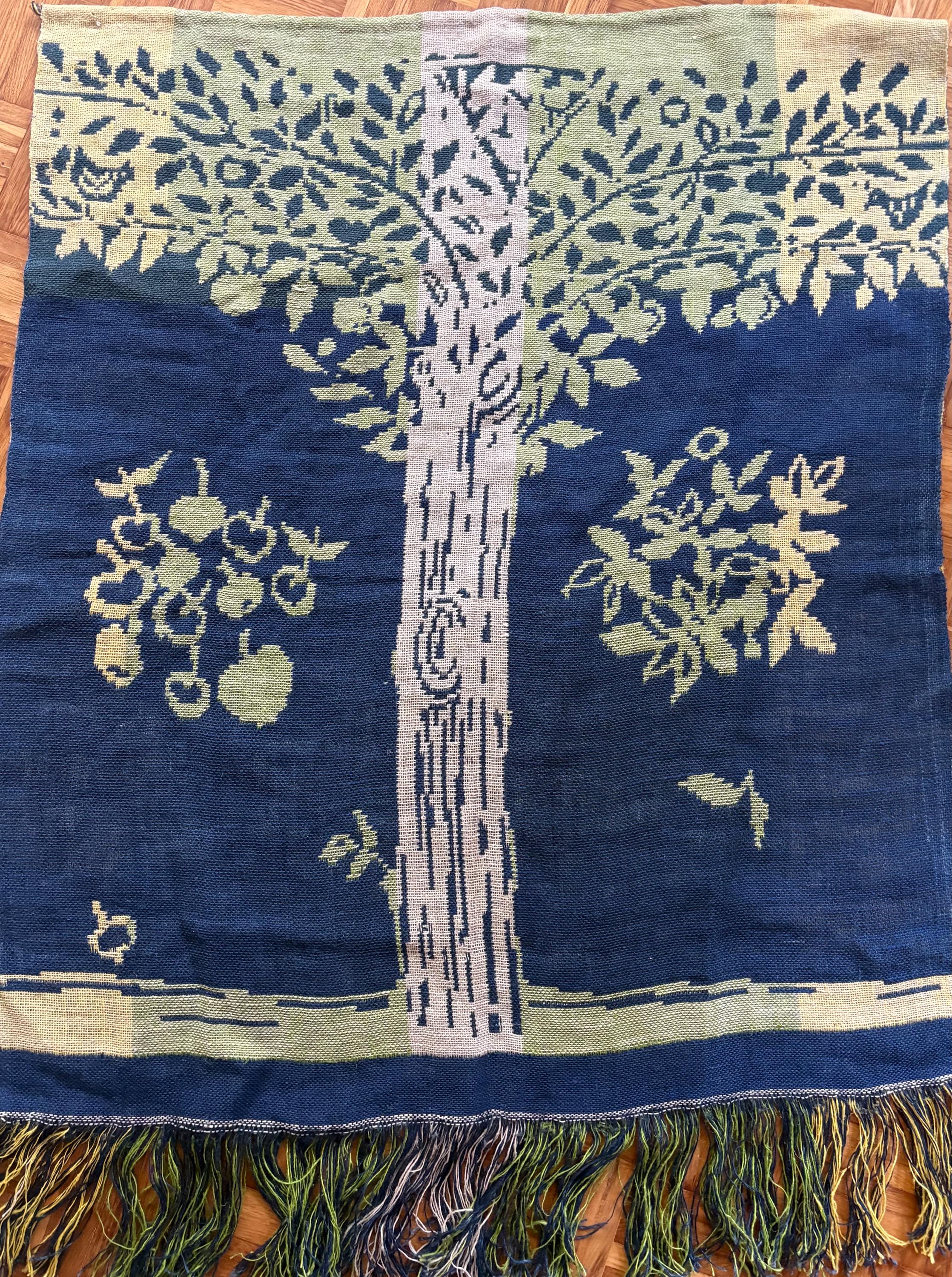 Vintage Handwoven Finnish Art Textile | Helmi Vuorelma, Maija