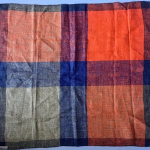 Vintage Helmi Vuorelma finnische handgewebte Leinentischdecke aus den 1960er Jahren