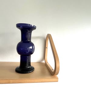 Vintage Oiva Toikka vase 1484 for Nuutajärvi | 1960s Finnish Mouthblown Glass Vase | Mid-Century Modern Scandinavian Design
