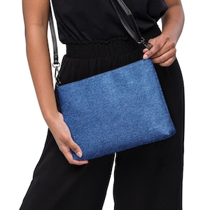Bolso bandolera con estampado de mezclilla - Bolso de mezclilla - Monederos y bolsos - Regalo para ella - Bolso bandolera - Bolso de hombro - Regalos únicos de mezclilla