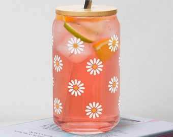 Daisy Glass Tumbler