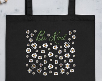 Be Kind Daisy Organic Tote Bag