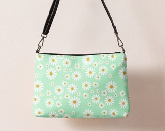 Light Green Daisy Print Bag