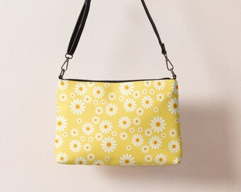 Yellow Daisy Crossbody Bag