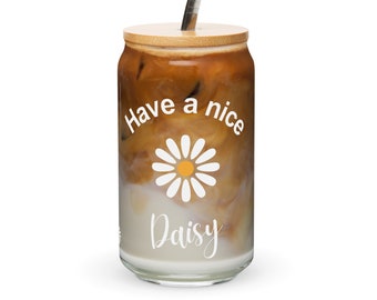 Have a Nice Daisy Iced Coffee Cup