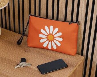 Retro Orange Daisy Bag