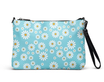 Light Blue Daisy Print Bag